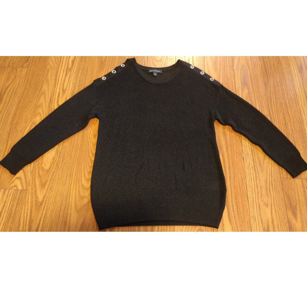 International Concepts Cold Shoulder Sweater Size M